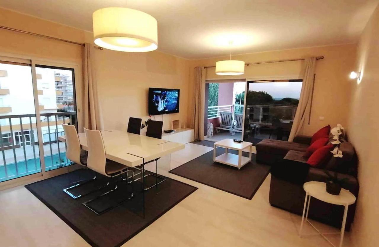 Beachfront Seaview Litoralmar Apt, Fast Wifi, Airco, Pool, Private Parking Portimao Exterior photo